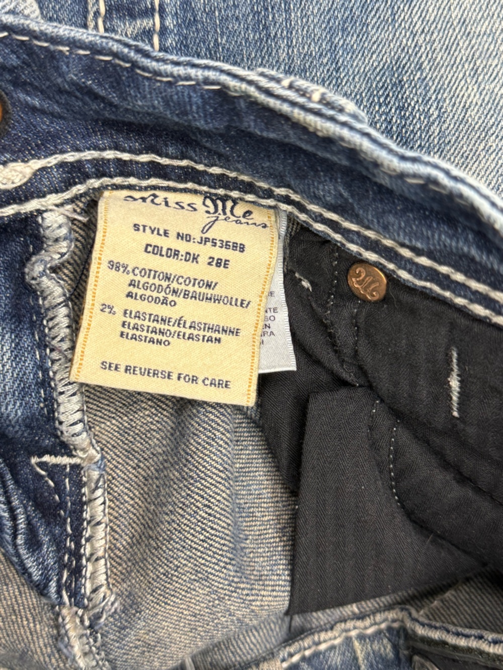 Miss Me Cross Bootcut Jeans 26 - Picture 7 of 14